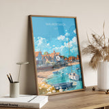 Walberswick Travel Poster, Travel Print of Walberswick, Walberswick Art Lovers Gift, Suffolk Coast Wall Art NQ Media Designs