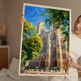 York Travel Print Wall Art, City of York Travel Poster, English Cities Art Gift, Wall Art Print NQ Media Designs