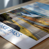 Snakes Pass Peak District Travel Print Wall Art, Travel Poster of Peak District Art Lovers Gift, English Countryside NQ Media Designs
