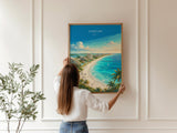 Cancun Mexico Poster, Beach Wall Art, Caribbean Print, Mexico Travel Poster, Cancun Gift