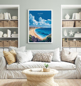 Agadir Travel Poster Wall Art, Travel Print of Agadir, Agadir Art Lovers Gift, Morocco Wall Art NQ Media Designs