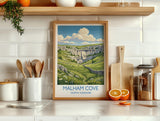 Malham Cove Travel Print | Limestone Pavement, Yorkshire Wall Art