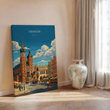 Krakow Poland Poster, St Mary’s Basilica Wall Art, Main Market Square Print, Polish Travel Poster, Krakow Gift