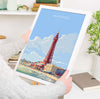 Blackpool Travel Print Wall Art, Travel Poster of Blackpool, England, Lancashire Seaside Art Lovers Gift, Travel Art Gift