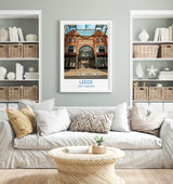 Leeds Travel Wall Art Print, Travel Poster of Leeds,West Yorkshire Wall Print, English City Art Gift NQ Media Designs