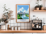 Nashville Travel Print Wall Art, Travel Poster of Nashville, Nashville Art Lovers Gift, Tennessee USA Art Gift NQ Media Designs