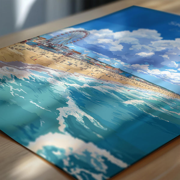 Skegness Travel Print Wall Art, Travel Poster of Skegness, England, Lincolnshire Seaside Art Lovers Gift, Travel Art Gift