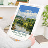 Ross on Wye Travel Print, Travel Poster of Ross on Wye, England, Wye Valley Art Lovers Gift, Herefordshire Wall Art Print