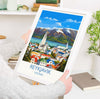 Reykjavik Poster Wall Art, Reykjavik Travel Print, Iceland Wall Art, Reykjavik Art Lovers Gift, Iceland Gift