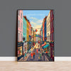 Carnaby Street Poster, London Wall Art, Soho London Print, Carnaby Street Gift, British Travel Poster