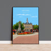 Retford Travel Print Wall Art, Travel Poster of Retford, Nottinghamshire, England, English Market Town Gift, Nottingham Art NQ Media Designs