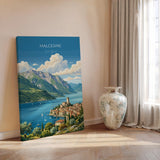 Malcesine Poster, Lake Garda Wall Art, Scaliger Castle Print, Italy Travel Poster, Malcesine Gift