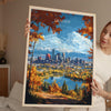 Denver Travel Print Wall Art, Travel Poster of Denver, Colorado, USA, Denver Art Lovers Gift