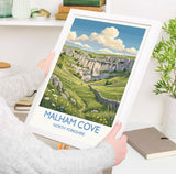 Malham Cove Travel Print | Limestone Pavement, Yorkshire Wall Art