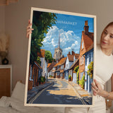 Stowmarket Travel Poster, Travel Print of Stowmarket, Stowmarket Art Lovers Gift, Suffolk Countryside Wall Art NQ Media Designs