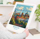 Berlin Travel Print Wall Art, Travel Poster of Berlin, Berlin Art Lovers Gift, Germany Art Gift NQ Media Designs