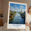 Bangkok Poster Wall Art, Bangkok Travel Print, Thailand Wall Art, Bangkok Art Lovers Gift, Thailand Gift