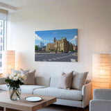 Leeds City Art Print, Leeds City Square, West Yorkshire Landscape Poster, England UK City Travel Decor NQ Media Designs