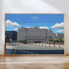 Leeds City Art Print, Leeds City Square, West Yorkshire Landscape Poster, England UK City Travel Decor NQ Media Designs