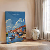 Blakeney Travel Poster, Travel Print of Blakeney, Norfolk Gift, England, Norfolk Art, Blakeney Art Lovers Gift, Wall Art Print NQ Media Designs