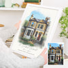 Personalised Watercolour House Portrait, Home Portrait, House Warming Gift, New Home Gift, First Home, Digital Wall Art Watercolour Decor NQ Media Designs