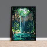 Cenotes of Yucatan Travel Poster, Mexico Travel Print Collection, Travel Wall Art, Cenotes Art Print Gift, Yucatan Art NQ Media Designs