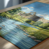 Bolton Abbey Poster, Yorkshire Dales Wall Art, Wharfedale Print, England Travel Poster, Bolton Abbey Gift