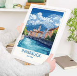 Innsbruck Poster, Travel Print of Innsbruck, Austria, Innsbruck Art Gift, Travel Europe Gift NQ Media Designs