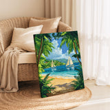 Cook Islands Travel Print Wall Art, Travel Poster of Cook Islands, South Pacific Islands Art Lovers Gift NQ Media Designs