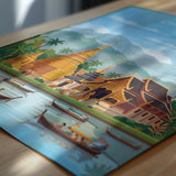 Chiang Mai Travel Poster, Travel Print of Chiang Mai, Thailand, Chiang Mai Art Lovers Gift, Wall Art Print NQ Media Designs