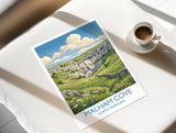 Malham Cove Travel Print | Limestone Pavement, Yorkshire Wall Art