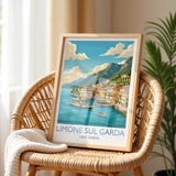 Limone sul Garda Travel Print | Lakeside Harbour, Italy Wall Art