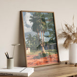Boti Falls Travel Poster, Ghana Travel Print Collection, Three headed Palm Tree, Ghana, Africa Art Lovers Travel Gift NQ Media Designs