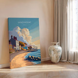 Sandymount Print, Travel Poster of Sandymount, Dublin Art, Ireland Coast, Travel Wall Art Gift NQ Media Designs