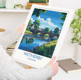 Wetherby Travel Poster Wall Art, Travel Print of Wetherby, Yorkshire, England, Wetherby Art Lovers Gift, England Gift NQ Media Designs