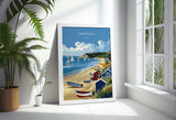 Abersoch Travel Poster Wall Art, Abersoch Travel Print, Wales, Welsh Art, Abersoch Art lovers Gift, Wall Art Print NQ Media Designs