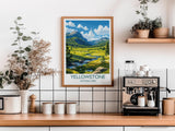 Yellowstone National Park Travel Poster Wall Art, Travel Print of Yellowstone, National Park Art Lovers Gift, Wyoming, USA, Wall Art Gift NQ Media Designs