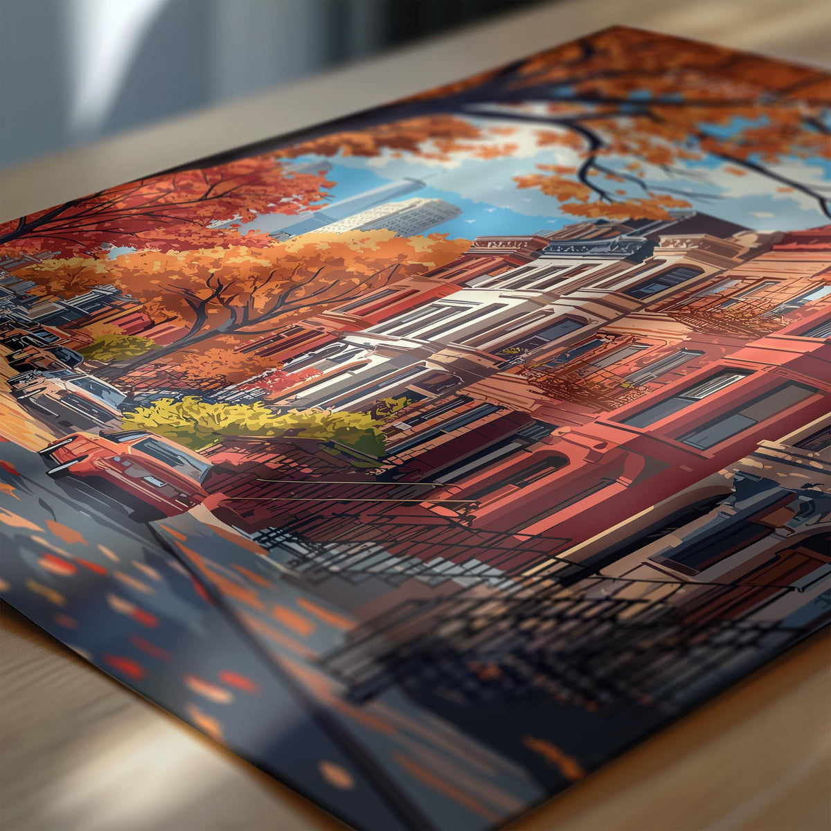 Greenwich Village New York Travel Poster Wall Art, Travel Print of Greenwich Village, New York Art Lovers Gift, USA Art Gift NQ Media Designs