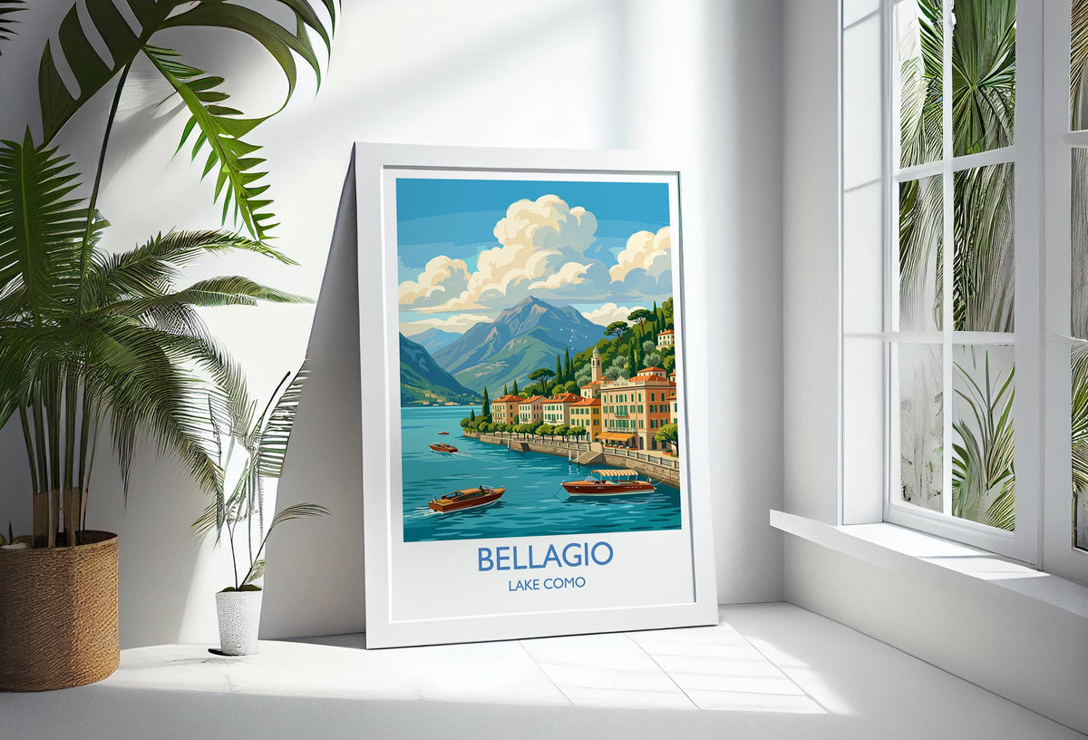 Bellagio Lake Como Travel Print | Pearl of the Lake, Italy Wall Art