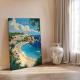 Rhodes Travel Poster, Travel Print of Rhodes, Greece Gift, Greek Islands Art Lovers Gift, Rhodes Wall Art Print NQ Media Designs