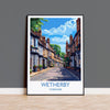 Wetherby Travel Poster Wall Art, Travel Print of Wetherby, Yorkshire, England, Wetherby Art Lovers Gift, England Gift NQ Media Designs