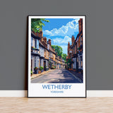 Wetherby Travel Poster Wall Art, Travel Print of Wetherby, Yorkshire, England, Wetherby Art Lovers Gift, England Gift NQ Media Designs