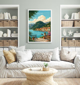 Lake Iseo Travel Poster | Italian Lakes, Italy Wall Art