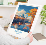 Berlin Travel Print Wall Art, Travel Poster of Berlin, Berlin Art Lovers Gift, Germany Art Gift NQ Media Designs