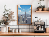 New York City Art Print, Manhattan Skyline Art Gift, Empire State Building Poster NQ Media Designs