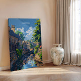 Skipton Travel Poster Wall Art, Travel Print of Skipton, Skipton Art Print, North Yorkshire Wall Print, Yorkshire Art Lovers Gift NQ Media Designs
