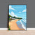 Saundersfoot Travel Poster – Pembrokeshire Coast Art | Welsh Coastal Print Wall Art