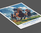 Newmarket Travel Poster Wall Art, Travel Print of Newmarket , Suffolk England, Newmarket Races Art Lovers Gift, England Art Gift NQ Media Designs