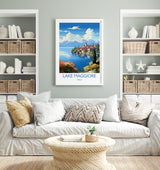 Lake Maggiore Travel Poster Wall Art, Travel Print of Lake Maggiore, Lake Maggiore Art Lovers Gift, Italy, Italian Lakes Art Gift NQ Media Designs