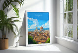 Florence Travel Poster Wall Art, Travel Print of Florence, Florence Art Lovers Gift, Italy, Italy Art Gift NQ Media Designs